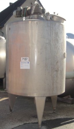 Behälter 2.500 Liter aus V2A, gebraucht, einwandig