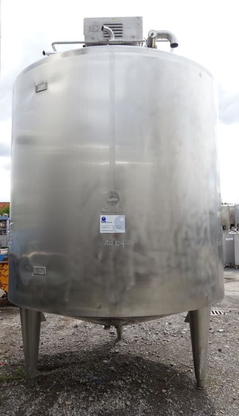 Behälter 10.000 Liter aus V2A, gebraucht, temperierbar, isoliert
