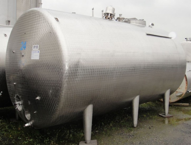 Behälter 10.000 Liter aus V2a, isoliert, gebraucht