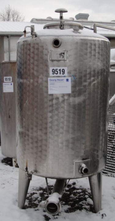 Behälter 1.100 Liter aus V2A, einwandig, gebraucht